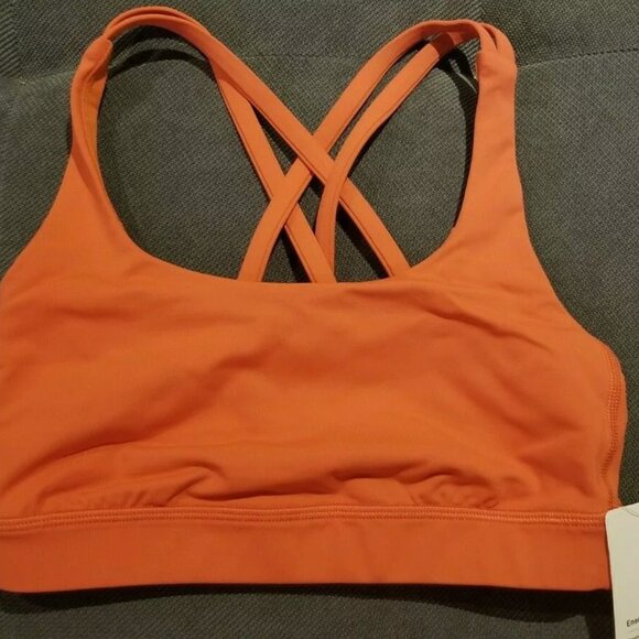 BNWT! Lululemon Energy Bra *Medium Support, B/C Cup Size 4 Brick - Picture 7 of 7